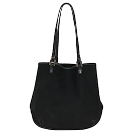 Fendi-FENDI Cabas Nylon Noir Auth bs4673-Noir