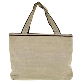 Prada-PRADA Hand Bag Canvas Gray Auth bs5598-Grey