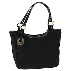 Fendi-FENDI Zucca Canvas Tote Bag Black Auth rd2989-Black