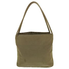 Prada-PRADA Hand Bag Nylon Khaki Auth 40088-Green
