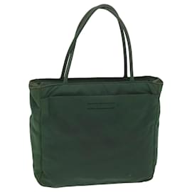 Prada-PRADA Hand Bag Nylon Green Auth 36639-Green