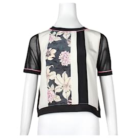 Autre Marque-Floral Print Top-White