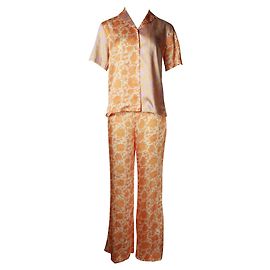 Sandro Ensemble de costume pantalon à fleurs orange Orange