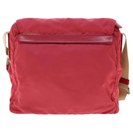 Prada-PRADA Shoulder Bag Nylon Pink Auth 41597-Pink