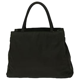 Prada-PRADA Hand Bag Nylon Khaki Auth 45940-Green