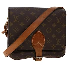 Louis Vuitton-LOUIS VUITTON Monogram Cartouchiere MM Shoulder Bag M51253 LV Auth th3883-Brown