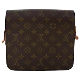 Louis Vuitton-LOUIS VUITTON Monogram Cartouchiere MM Shoulder Bag M51253 LV Auth th3883-Brown