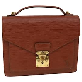 Louis Vuitton-LOUIS VUITTON Epi Monceau Hand Bag Brown M52123 LV Auth tp491-Brown