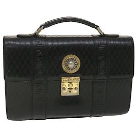 Versus Versace Borsa a Mano Gianni Versace Pelle Nera Auth bs4533 Nero