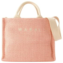 Marni-Small Basket Shopper Bag - Marni - Cotton - Light Pink-Pink