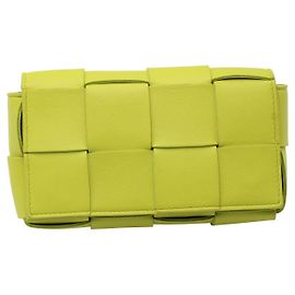 Bottega Veneta Marsupio a cassetta Mini Intreccio verde lime Verde