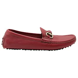 Gucci-Dark Red Classic Loafers-Red
