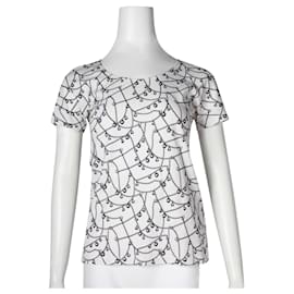 Hermès-Micro T-Shirt Crème & Gris "Trésor de Medor"-Autre