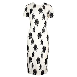 Balenciaga-2015 Cream and Black Short Sleeve Dress-Other