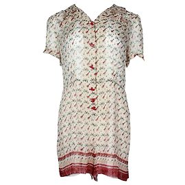 Anna Sui Duck Print Romper with Metallic Embellishments Other