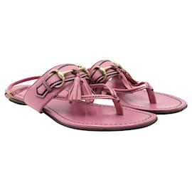 Gucci-Pink Horsebit Sandals-Pink
