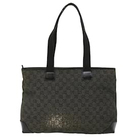 Gucci-gucci GG Canvas Tote Bag black 34339 Auth am3809-Black