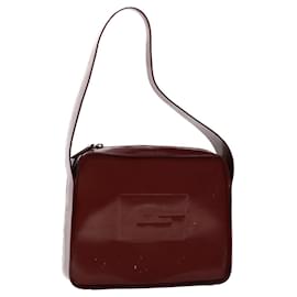 Gucci-GUCCI Shoulder Bag Patent leather Red Auth ar9699b-Red