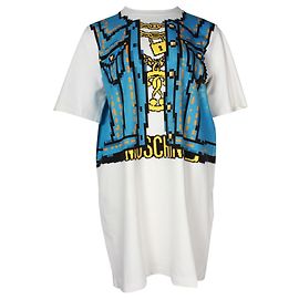 Moschino Couture camiseta extragrande con estampado azul Azul