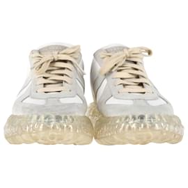 Maison Martin Margiela-Maison Margiela Replica Caviar Baskets en Daim Blanc et Gris-Gris