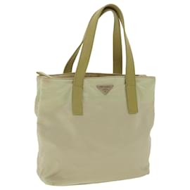 Prada-PRADA Hand Bag Nylon Khaki Auth 36416-Green