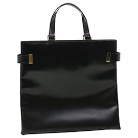 Gucci-GUCCI Hand Bag Leather Black 002/2046/0332 Auth ar7942-Black
