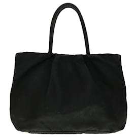 Prada-PRADA Hand Bag Nylon Black Auth fm2265-Black