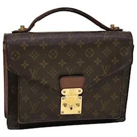 Louis Vuitton-Louis Vuitton Monogram Monceau 28 Hand Bag 2way M51185 LV Auth bs5415-Brown