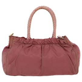 Prada-PRADA Shoulder Bag Nylon 2way Pink Auth 36966-Pink