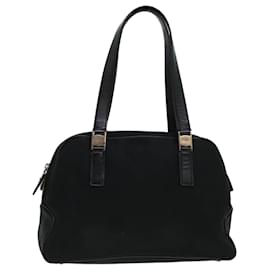 Salvatore Ferragamo-Salvatore Ferragamo Hand Bag Nylon Black Auth cl500-Black