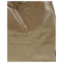Christian Dior-Bolsa de ombro Christian Dior couro envernizado marrom Auth bs5092-Marrom