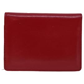 Versus Versace-Gianni Versace Card Case Leather Red Auth ac1965-Red