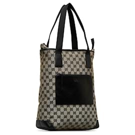 Gucci-Sac cabas en toile Gucci Brown GG-Marron,Noir,Beige