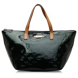 Louis Vuitton-Louis Vuitton Green Vernis Bellevue PM-Green,Dark green