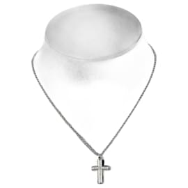 Bulgari-Bulgari Latin Cross Necklace-Silvery