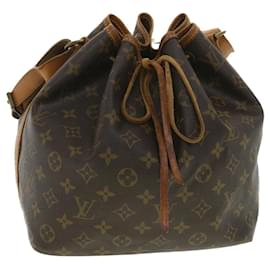 Louis Vuitton-LOUIS VUITTON Monogram Petit Noe Shoulder Bag M42226 LV Auth lt742-Brown