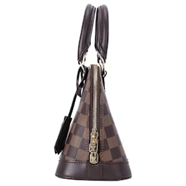 Louis Vuitton-Louis Vuitton Damier Ebene Alma BB Bag in Brown Canvas-Other