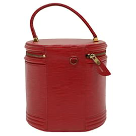 Louis Vuitton-LOUIS VUITTON Epi Cannes Hand Bag Red M48037 LV Auth 50360-Red