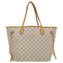 Louis Vuitton-LOUIS VUITTON Damier Azur Neverfull MM Tote Bag N41605 LV Auth am4555-Multiple colors