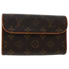 Louis Vuitton-LOUIS VUITTON Monogram Pochette Florentine Waist bag M51855 LV Auth rd5664-Brown