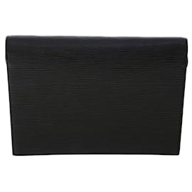 Louis Vuitton-LOUIS VUITTON Epi Hublot Shoulder Bag Black Red M52557 LV Auth ep1267-Black