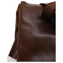 Prada-PRADA Shoulder Bag Leather Brown Auth bs7171-Brown