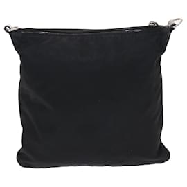 Prada-PRADA Shoulder Bag Nylon Black Auth ki3273-Black