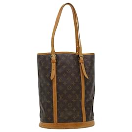 Louis Vuitton-LOUIS VUITTON Monogram Bucket GM Shoulder Bag M42236 LV Auth pt2861-Brown