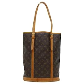 Louis Vuitton-LOUIS VUITTON Monogram Bucket GM Shoulder Bag M42236 LV Auth pt2861-Brown