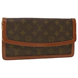 Louis Vuitton-LOUIS VUITTON Monogram Pochette Dam PM Clutch Bag M51812 LV Auth rd4764-Brown