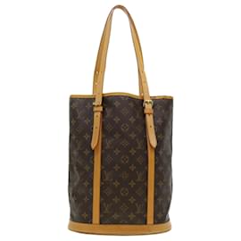 Louis Vuitton-LOUIS VUITTON Monogram Bucket GM Shoulder Bag M42236 LV Auth pt2855-Brown