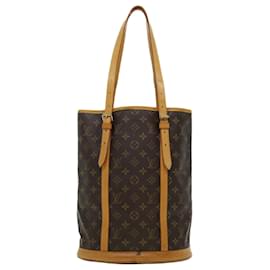Louis Vuitton-LOUIS VUITTON Monogram Bucket GM Shoulder Bag M42236 LV Auth pt2855-Brown