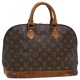 Louis Vuitton-LOUIS VUITTON Monogram Alma Hand Bag M51130 LV Auth bs4572-Brown