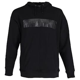 Givenchy-Givenchy Logo Print Hoodie in Black Cotton-Black